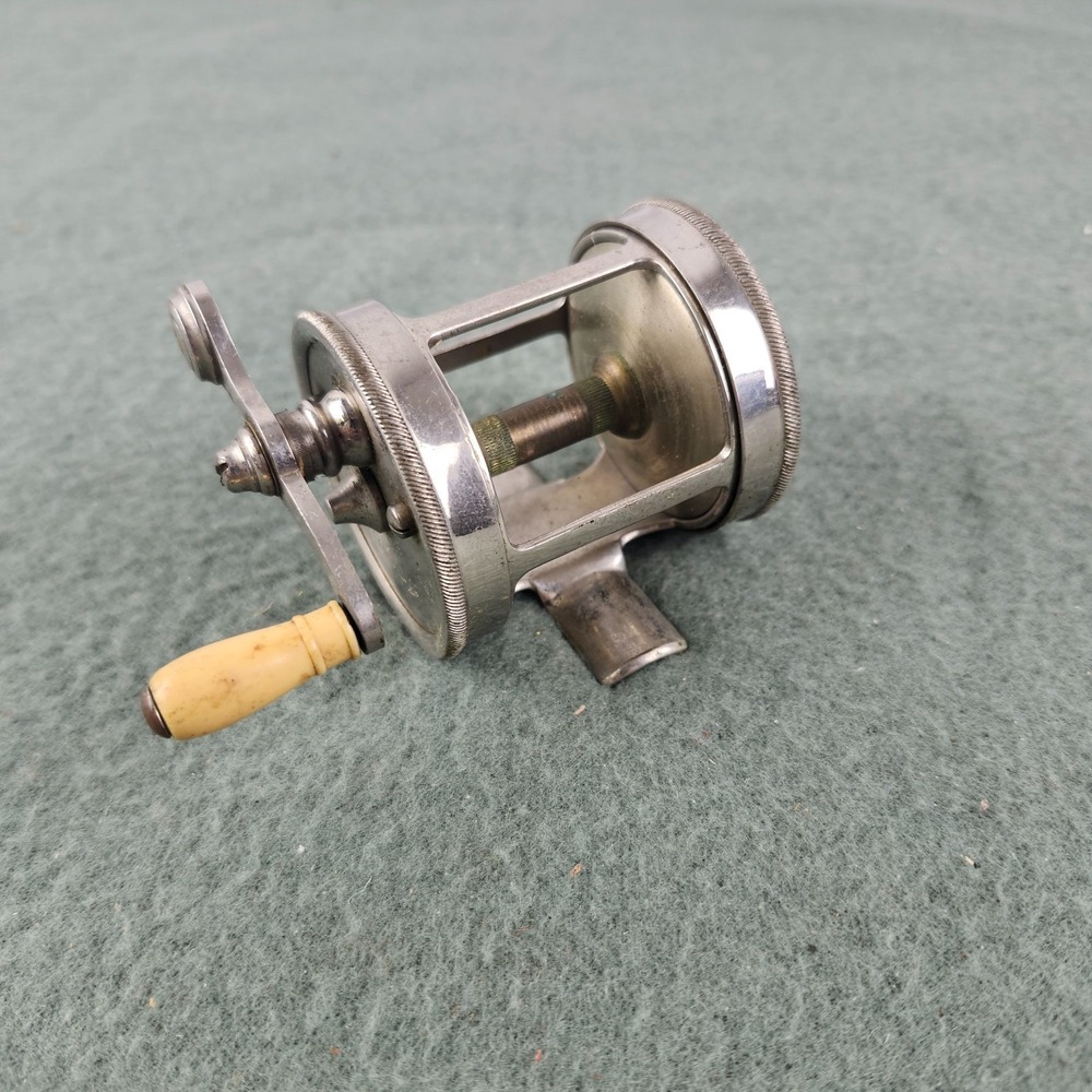 Antique A. F. Meisselbach & Bro. 80 Yd. "Tri-part" Fishing Reel  Newark, NJ 1907